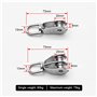 2 Pièces M20 Poulie pour Cable en Acier Inoxydable