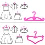 Lot de 20 cintres en plastique rose pour vêtements de poupée Barbie 29,2 cm