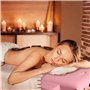 Higliocas Table de Massage Pliante Esthetique: 2 Zones Bois Lit de Massage pour Physiothérapie Tatouage et Spa