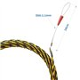Akuoly Tire fil électriques 20M 6,0mm Diamètre Kit rétractable d’installation pour Cable et rallonge en acier spiralé flexible