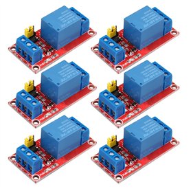 HALJIA Lot de 6 modules de relais à 1 canal avec isolation optocoupleur