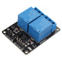 HALJIA Lot de 3 modules relais à 2 canaux – Carte d'extension 5 V – Carte d'extension universelle avec optocoupleur compatible a