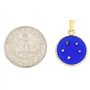 Glass Of Venice Petit Pendentif Millefiori Nuit étoilée dans Un Cadre plaqué Or 18 mm
