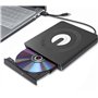 XIAOXIN Lecteur CD/DVD Externe USB 3.0 et Type C Portable CD-R/-RW Drive