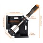 Etau d'angle 90°en Alliage d'Aluminium，serre-joint d'angle droit noir