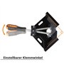 2 Pcs Serre Joint Angle 90 °, Etau d'angle 90°en Alliage d'Aluminium，serre-joint d'angle droit noir, serre-joint d'angle droit à