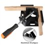 2 Pcs Serre Joint Angle 90 °, Etau d'angle 90°en Alliage d'Aluminium，serre-joint d'angle droit noir, serre-joint d'angle droit à