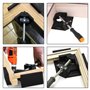 2 Pcs Serre Joint Angle 90 °, Etau d'angle 90°en Alliage d'Aluminium，serre-joint d'angle droit noir, serre-joint d'angle droit à