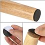 MIVIDE Lot de 4 Pieds de Canapé Bois Massif de 20 CM, Pieds de Meuble en Bois de Rechange avec Plaques de Montage et Vis pour Ca