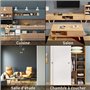 MIVIDE Lot de 4 Pieds de Canapé Bois Massif de 20 CM, Pieds de Meuble en Bois de Rechange avec Plaques de Montage et Vis pour Ca
