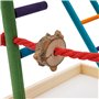 RjcdOPL Aire de Jeux pour Oiseaux en Bois, Terrain de Jeux pour Perroquet avec Balançoire, Échelle d'escalade et Perchoir