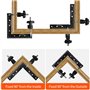 Ceisazira Serre Joint Angle À 90 Degrés, 14 X 14 cm Bloc De Positionnement Menuiserie, Angle de Positionnement À 90 Degrés, Pinc
