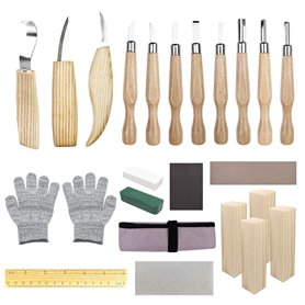 Traxenta Couteau Sculpture Bois Set
