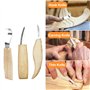 Traxenta Couteau Sculpture Bois Set, Lot de 25 Outils Sculpture Bois, 11 Couteaux de Sculpture Sur, Outil de Ciseaux à Bois Kit,