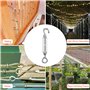 Traxenta 6 Morceaux Tendeur Grillage, Tendeur Câble Filetés en Acier Inoxydable, Tendeurs Voile Ombrage Fil en Acier, Ridoir Rob