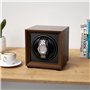 Newaner Remontoir Montre Automatique avec Moteur Silencieux, 2 Modes réglage, carré Couleur Noyer boîte avec Port Charge USB et 