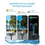 Fontaine Solaire, 3.5W Fontaine Solaire Exterieure de Jardin, Fontaine Solaire pour Bassin avec 8 Buses et 7 Lumières LED Coloré