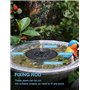 Fontaine Solaire, 3.5W Fontaine Solaire Exterieure de Jardin, Fontaine Solaire pour Bassin avec 8 Buses et 7 Lumières LED Coloré