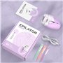 Epilateur Electrique Femme, 36 Pinces Précision, Rechargeable, Technologie de Pincettes Micro-Grip, Tondeuse Bikini, Épilateur É