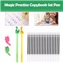 Lot de 20 recharges de stylo magique pour livre d'écriture invisible avec aide à l'écriture pour enfants d'âge préscolaire, lot 