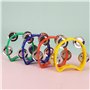 Lot de 4 tambourins portables à double rangée portables montables et légers en demi-lune pour musiciens, chanteurs et groupes