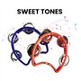 Lot de 4 tambourins portables à double rangée portables montables et légers en demi-lune pour musiciens, chanteurs et groupes