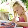 QQUEEN Kit de peinture diamant 5D à faire soi-même pour adultes et enfants, broderie au point de croix, dessin animé, strass en 