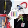 SYEYCW 14 Pièces Porte-Clés en Spirale, Porte-Clés à Ressort en Plastique, Porte-Clés en Spirale Extensible, pour Camping, Clés,