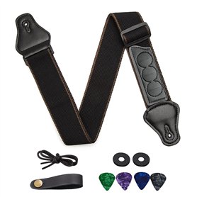 SYEYCW Noir Sangle de Guitare