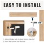 SYEYCW 50 Pièces Taquets pour Étagères, 5 mm Taquet Étagère Support, Piquets de Support Équerre L Forme, Antidérapant Support Et