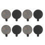 Plaquettes de Freins à Disque de Vélo, 4 Paires de Plaquettes de Vélo Semi-métalliques de Rechange pour Disque de Rechange de Pl