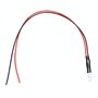 10Pcs 12v 5mm 20cm 0.06W Câble de Lumière de LED Diode Électroluminescente Filaire Multicolore (Blanc)
