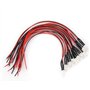 Lampes à diodes LED, 10pcs 12V 0.06W 5mm LED Light Cable Diode électroluminescente avec 20CM pré-câblé, Multicolore (7 Couleurs)