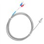 Thermocouple de Type K Filetage Fin à Vis M6 Type K 0-400 Pr Sondes de Capteur de Thermocouple Fil de Capteur de Température(2M)