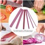 Professionnel Ruby Whetstone, 6 PCS 3000# Grit Polishing Oil Stone Sharpener Pierre à aiguiser Whetstone Tool Set