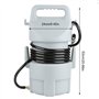 Kit de sablage pneumatique portable avec tuyau de 4,5 m et entonnoir pour petites et moyennes opérations - Capacité de 22,7 kg -