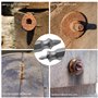 KINGHON 6 Pièces Extracteur de Vis avec 3 Forets Hélicoïdaux, Extracteur de VisCasse Fabriqué en HSS 6542, Kit de Démontage de V