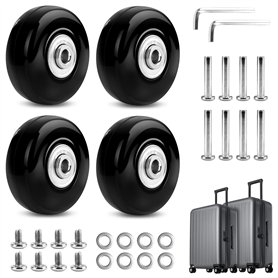 Roulette Valise Remplacement 4 Pièces Roue Valise Universelle Roue de Valise Universelle Pivotante Roues Valise Universelle de R