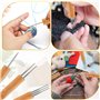 Crochet Locks Cheveux Outil à Aiguilles Dreadlock Crochet Outil pour Cheveux 3 Pièces Aiguilles Crochet Cheveux Crochet Locks po