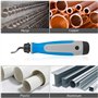 STARVAST Outil d’ébavurage avec Poignée Améliorée + 15 Pièces Lames Ensemble pour les Trous en Acier Aluminium Plastique Métal M