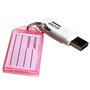 STARVAST 40Pcs Porte Clef Etiquette, Porte Cle de Couleur, Porte Clés Etiquette en Plastique avec Anneau Fendu Porte-Clés, Coule