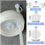 Eniyou 12 Pièces Accessoires Convient à Stanley Cup Bouchons En Silicone Anti-Fuite Bouchons Anti-Déversement En Silicone Convie