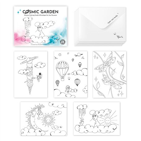 Cartes de Voeux à Colorier et Enveloppes postales pour Chaque Occasion