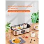 Yaourtière 8 Pots, 180ml Pot en Verre avec Couvercle, Yaourtière avec Écran Numérique, Thermostat Réglable et Minuterie, Arrêt A