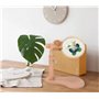 Support pour Point de Croix en Bois avec Tambour à Broder de Tailles Différentes, Support de Broderie pour Table en Bois Réglabl
