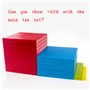 BRABURG - Kit d’Apprentissage du système décimal avec 121 pièces, pour enseigner aux Enfants Les Concepts de Volume, de Notation
