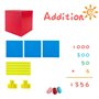 BRABURG - Kit d’Apprentissage du système décimal avec 121 pièces, pour enseigner aux Enfants Les Concepts de Volume, de Notation