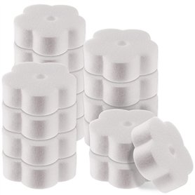 Boao 16 Pièces Éponge d'Écume Éponge Absorbant l'huile pour Piscine et Spa (en Forme de Fleur)