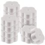 Boao 16 Pièces Éponge d'Écume Éponge Absorbant l'huile pour Piscine et Spa (en Forme de Fleur)