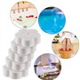 Boao 16 Pièces Éponge d'Écume Éponge Absorbant l'huile pour Piscine et Spa (en Forme de Fleur)